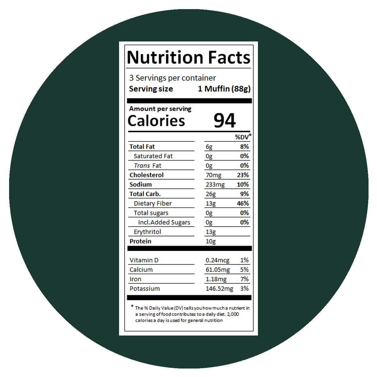 Apple Cinnamon Smartmuf'n (2-Muf'ns)