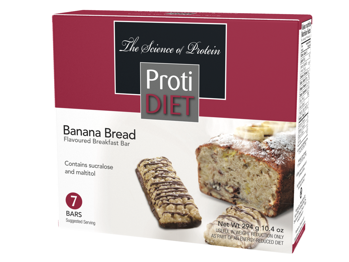 ProtiDiet Banana Bread flavored bar