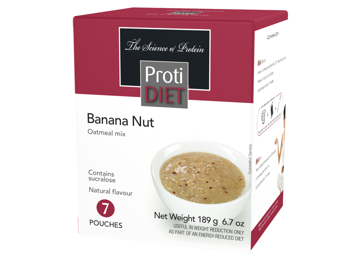 ProtiDiet Banana Nut Oatmeal
