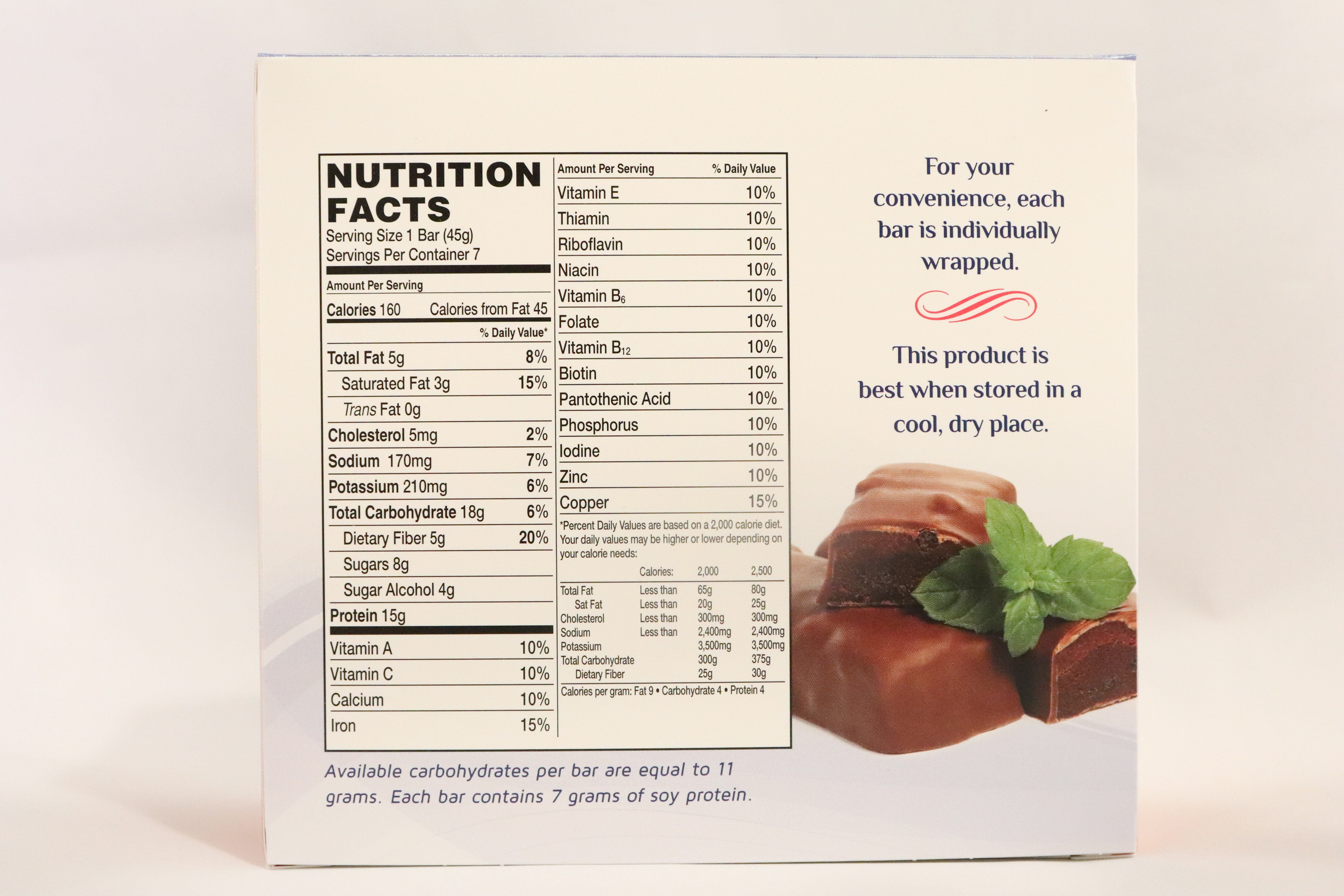 Mint Cocoa Protein Bar