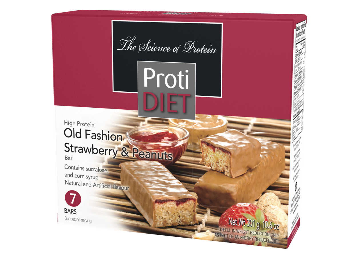 ProtiDiet Old Fashion Strawberry & Peanut Bar