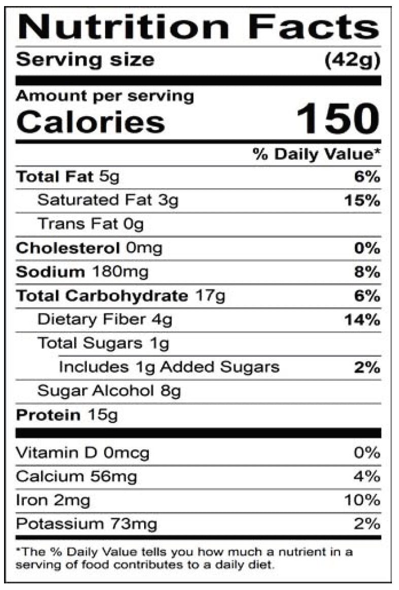 ProtiDiet Banana Bread flavored bar