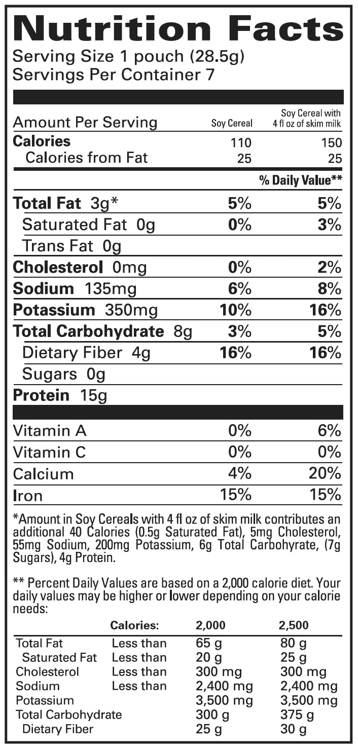 ProtiDiet Chocolate Soy Cereal