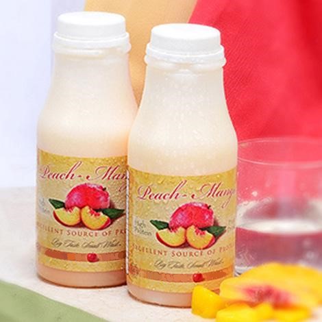 Peach-Mango Fruit Drink in a bottle