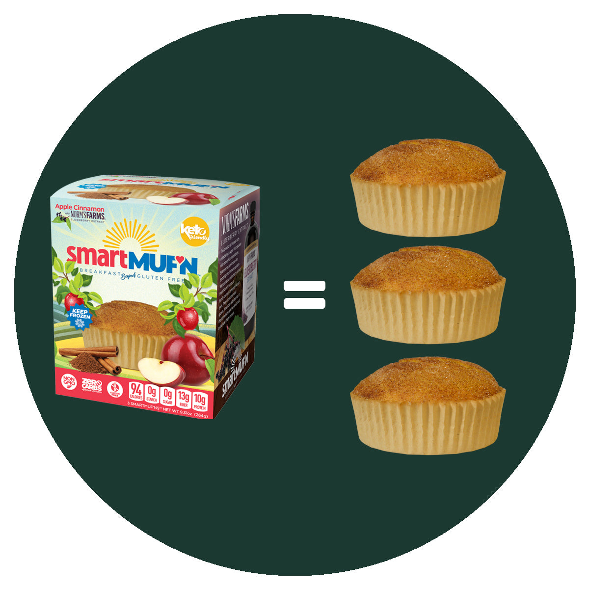Apple Cinnamon Smart Muf'n