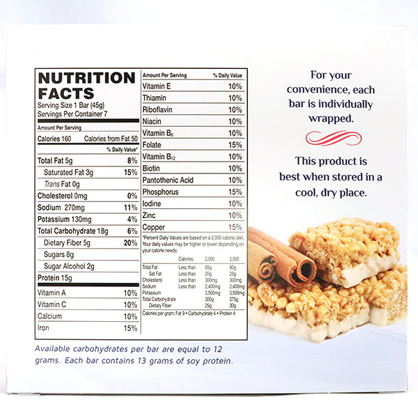 Cinnamon Crisp Bar - 15 grams of protein