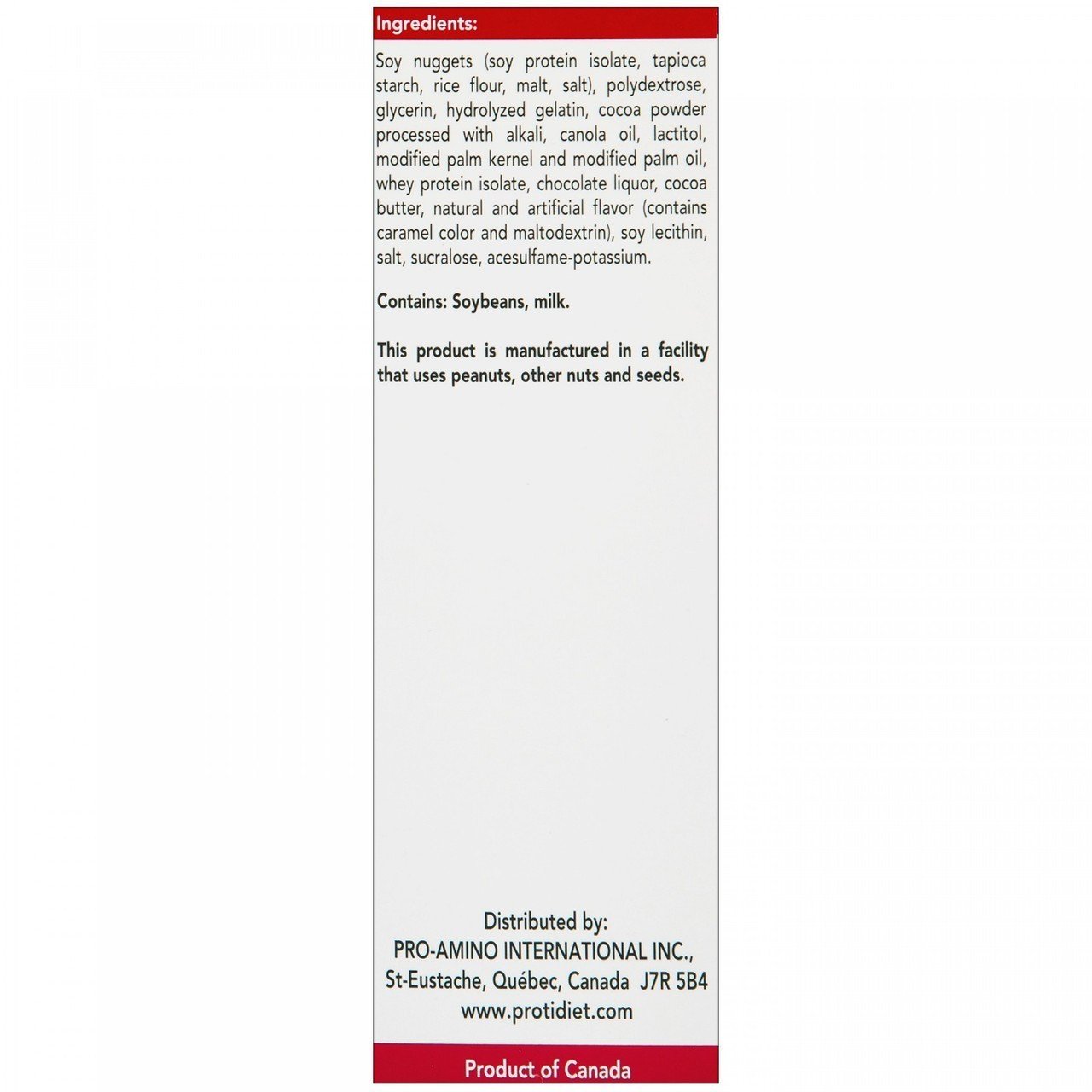 ProtiDiet Crunchy Cereal Chocolate Bar