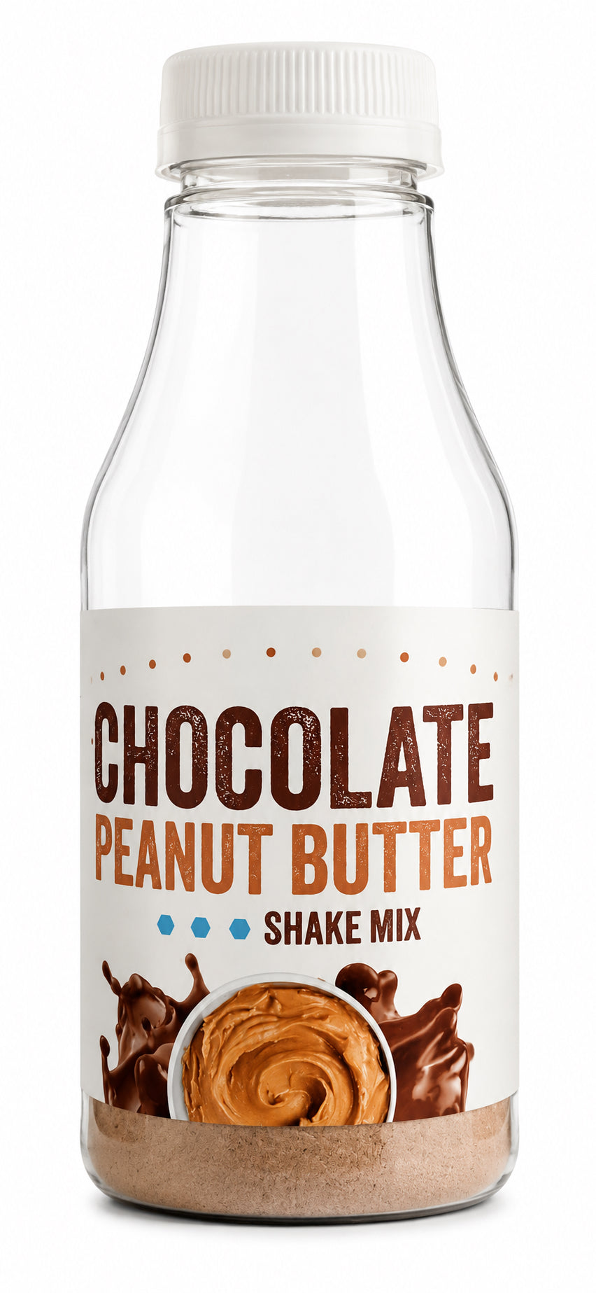 Chocolate Peanut Butter Shake in a bottle