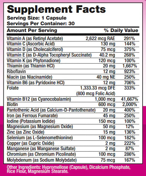Bariatric One-A-Day MultiVitamin