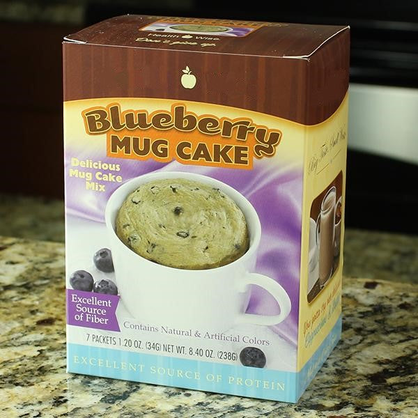 High-Protein Blueberry Mug Cake