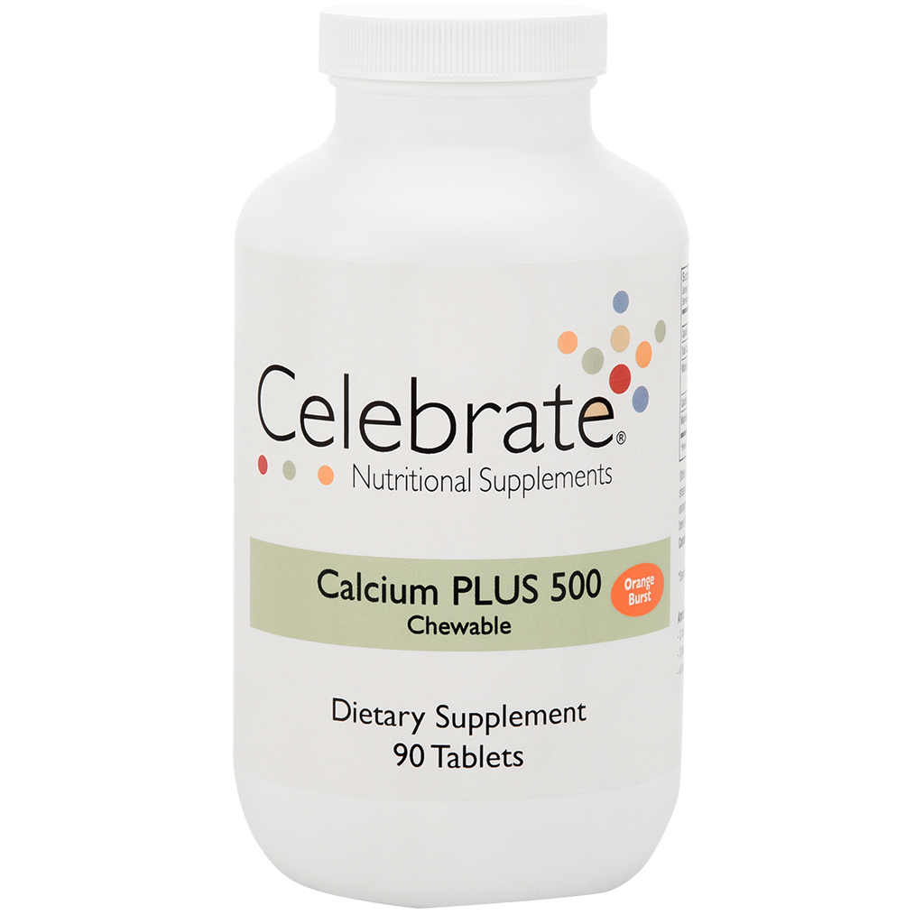 Celebrate Calcium Plus 500 (Orange Burst) Chewable (90 Caps)