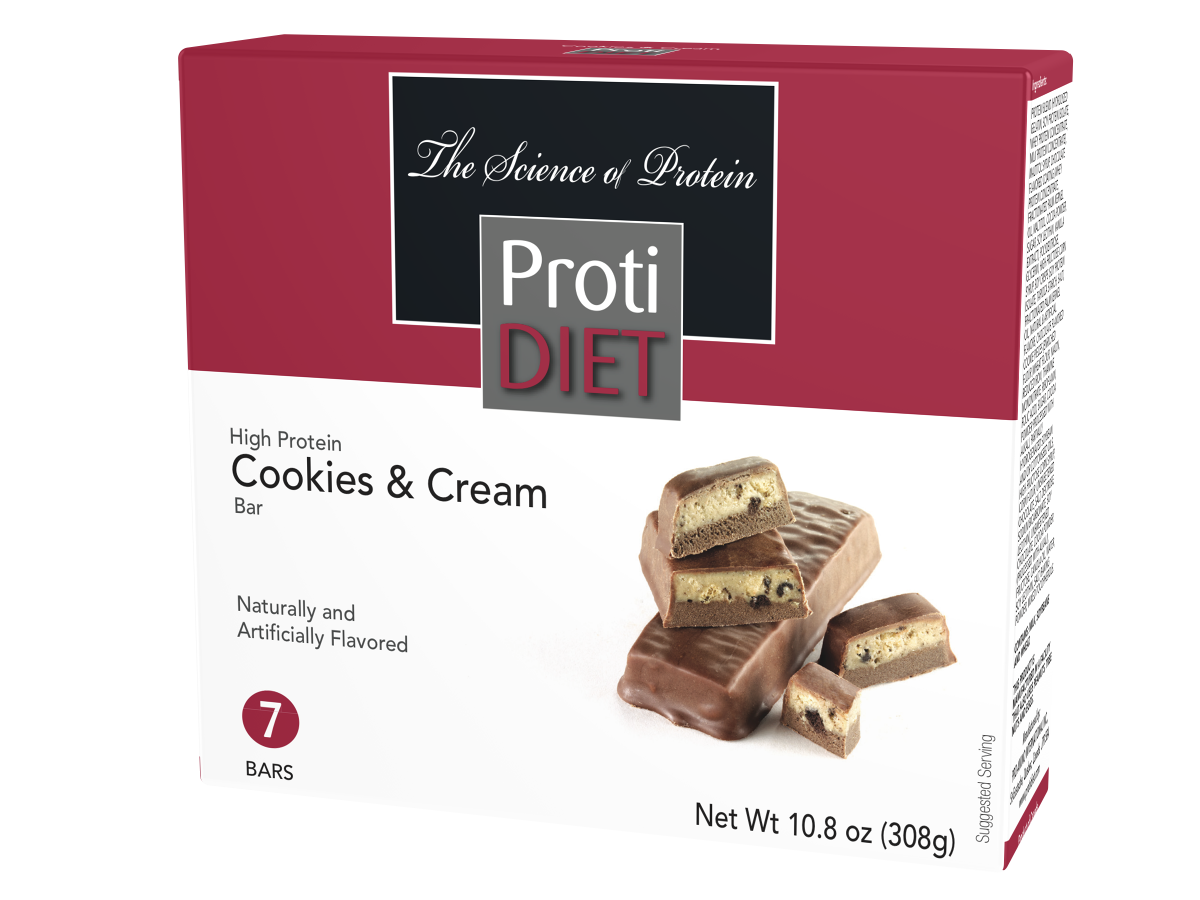 ProtiDiet Cookies & Cream Bar – BariatricFoodDirect.com