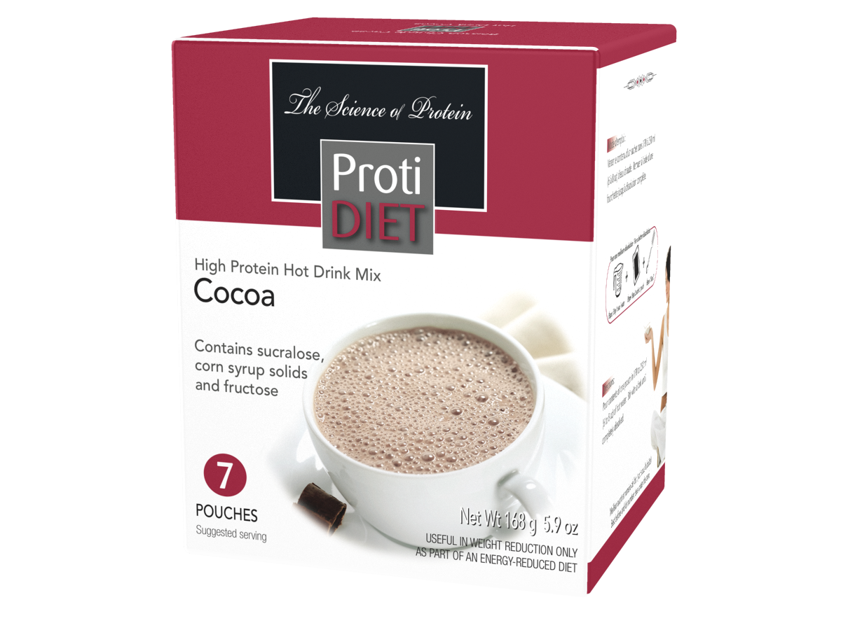 ProtiDiet Hot Cocoa High Protein Drink Mix (Box)
